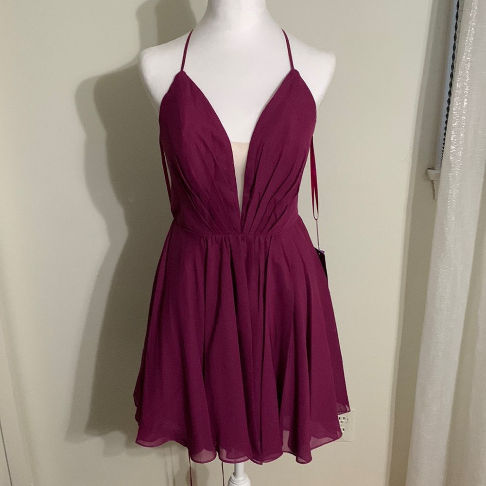 Abby Paris Deep Magenta (purple) dress size 6 NEW
